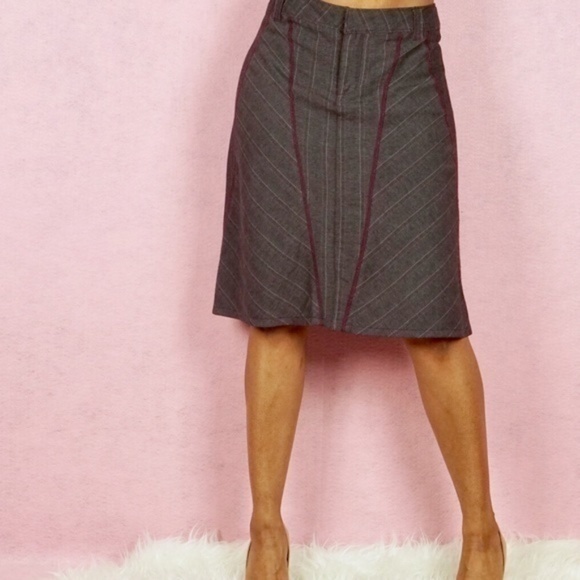 Anthropologie‎ Striped A-Line Skirt - Picture 1 of 6